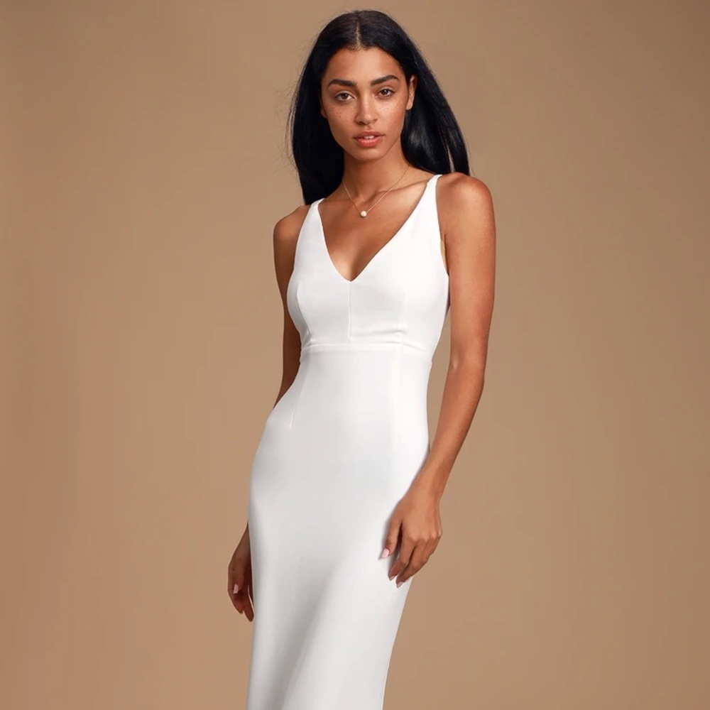 Never worn beautiful white dress for engagement party/pics/weddding  in xsmall